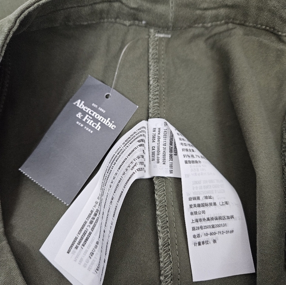 NWT Abercrombie & Fitch Olive Y2K Sailor Cotton Jean Skirt Size 0 Women's H57‎ - Picture 8 of 11
